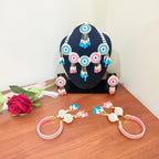 Blue & Pink Beaded Haldi Bridal Jewellery Set 💙🌸 | Handmade Pearl Jewellery for Bride 👰✨ Shadispecial.com - All Rights Reserved